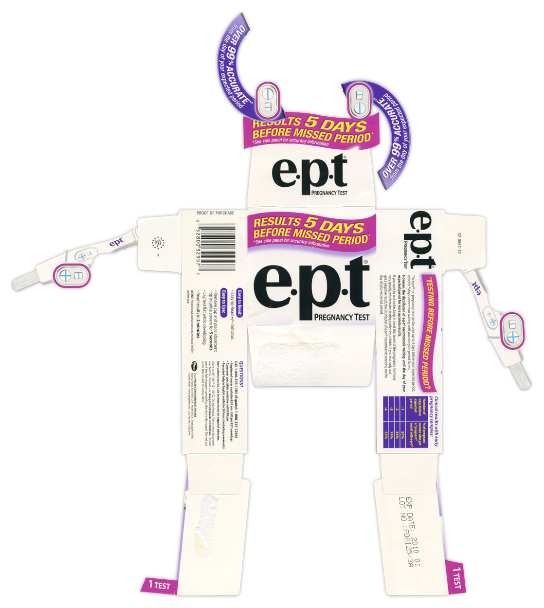 e•p•t Pregnancy Test BoxBot 