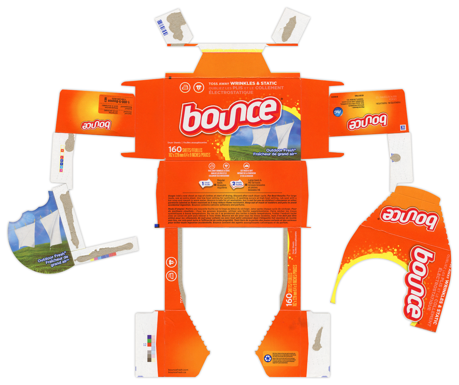 Bounce Dryer Sheets BoxBot 