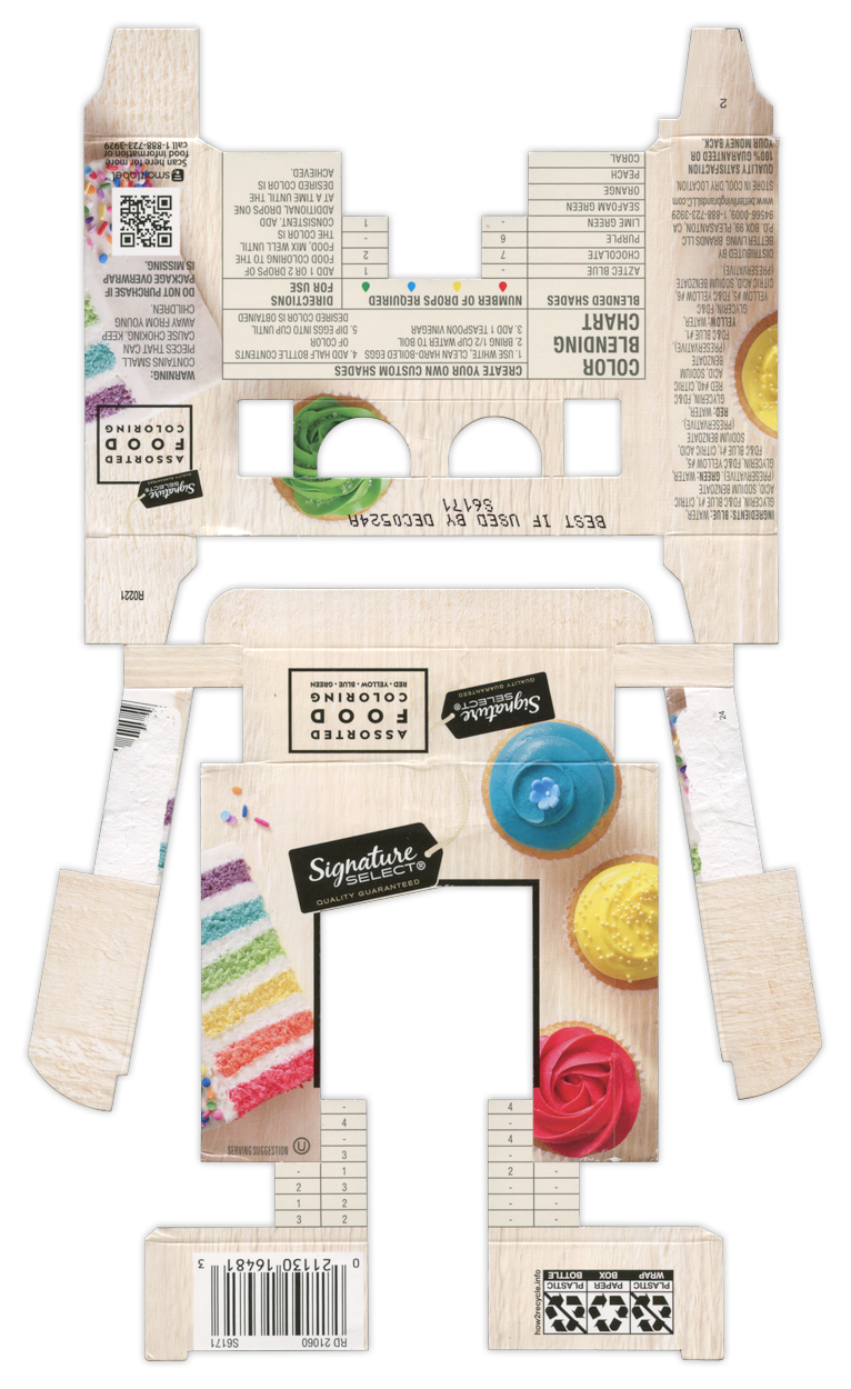 Signature Select Food Coloring BoxBot 