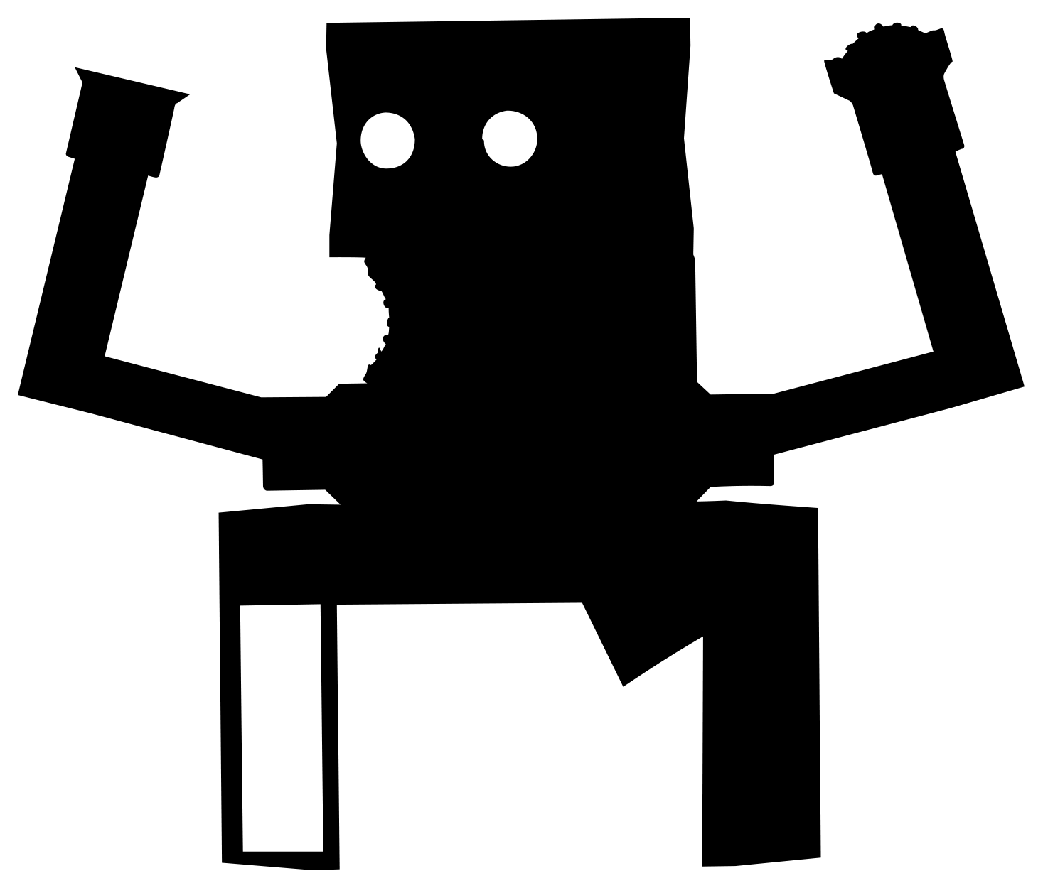 Scotch Tape Roll BoxBot silhouette